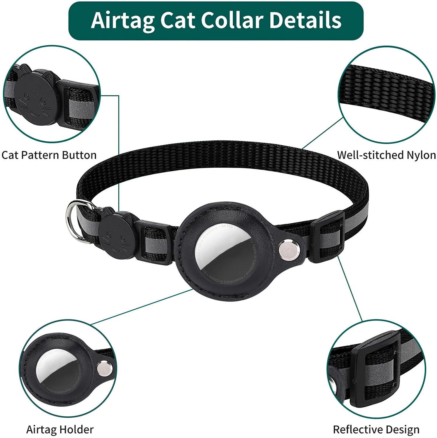 Cat AirTag Holder Collar