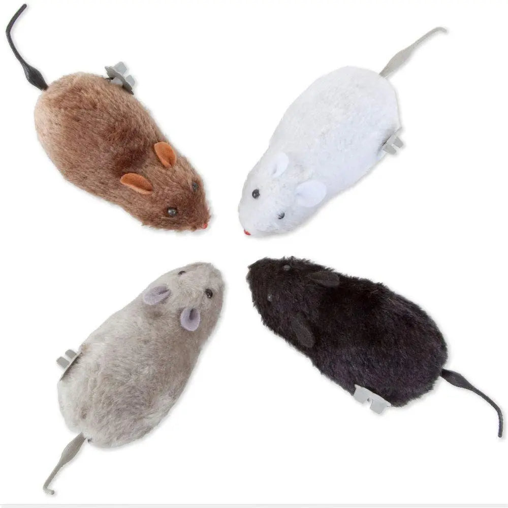 Lifelike Plush Mouse Running Rat Toy for Cats Dogs Tail Mouse