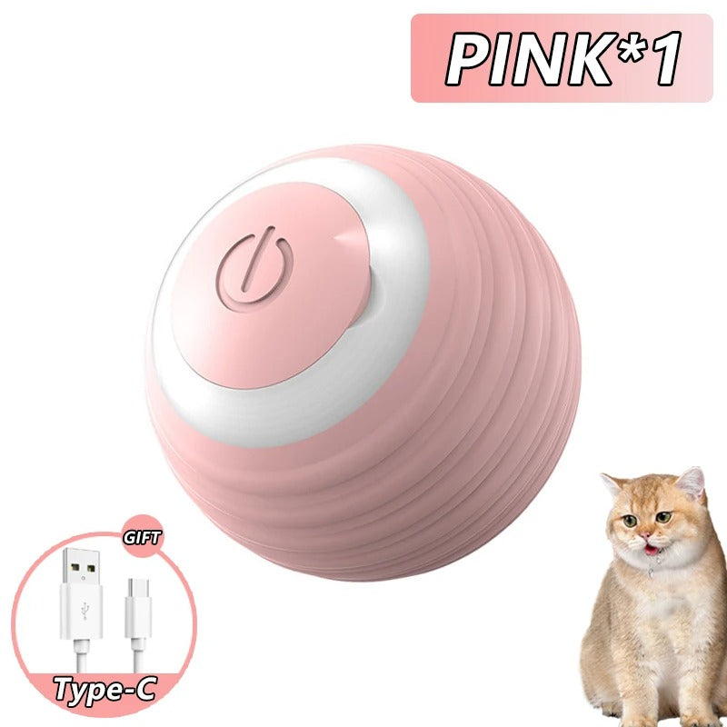 Cat Interactive Ball Toys Automatic Rolling Ball